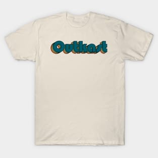 Outkast // Outkast Retro Rainbow Typography Style // 70s T-Shirt